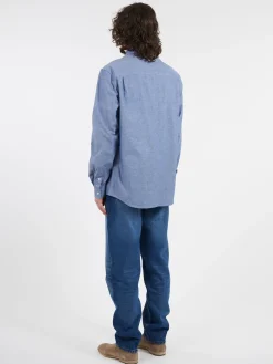 A.P.C. - Edouard Brodee Shirt in Indigo