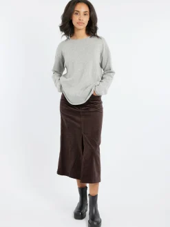A.P.C. - Georgia Skirt in Dark Brown