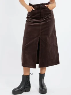 A.P.C. - Georgia Skirt in Dark Brown