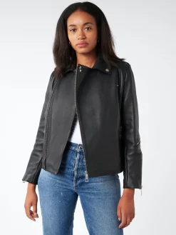 A.P.C. - JWA Biker Jacket Morgan in Black
