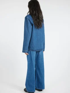 A.P.C. - Kerlouan Logo Jacket in Washed Indigo