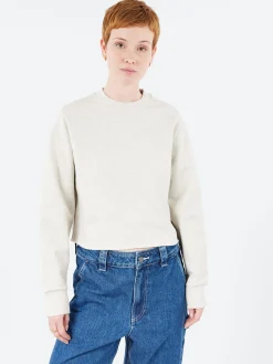 A.P.C. - Label F Sweatshirt in Heathered Ecru