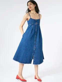 A.P.C. - Malibu Dress in Washed Indigo
