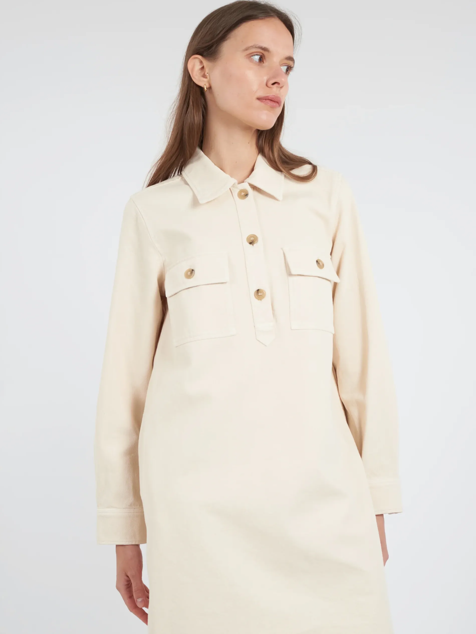 A.P.C. - Mia Dress in Ecru