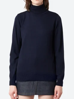 A.P.C. - Sandra Turtleneck Sweater in Dark Navy