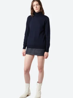 A.P.C. - Sandra Turtleneck Sweater in Dark Navy