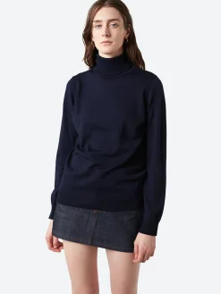 A.P.C. - Sandra Turtleneck Sweater in Dark Navy
