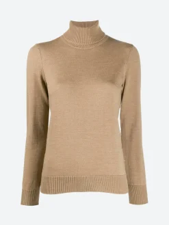 A.P.C. - Sandra Turtleneck Sweater in Beige Chine