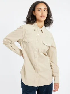 Aspesi - Corduroy Shirt in Stone