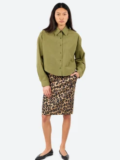 Aspesi - Cotton Poplin Shirt in Military