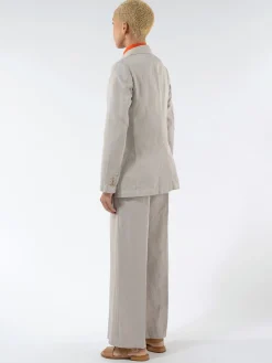 Aspesi - Double-Breasted Gabardine Blazer in Beige