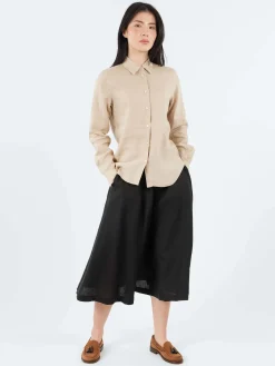 Aspesi - Garment Dyed Linen Shirt in Sand