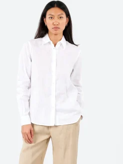 Aspesi - Garment Dyed Linen Shirt in White