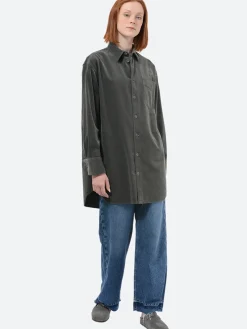 Aspesi - Garment-Dyed Corduroy Shirt in Fumo