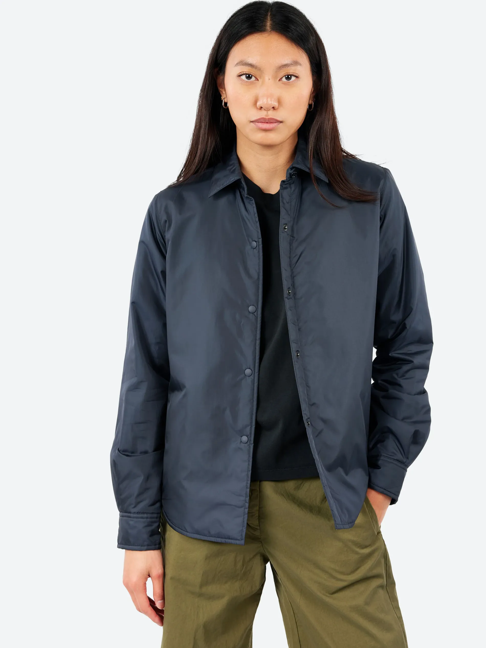 Aspesi - Glue Japanese Nylon Shirt-Jacket in Navy