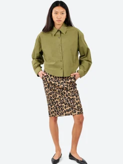 Aspesi - Leopard Print Pencil Skirt in Maculato