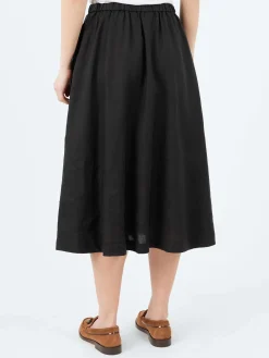 Aspesi - Linen Skirt in Black