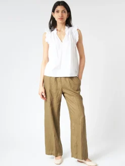 Aspesi - Linen Trousers in Military