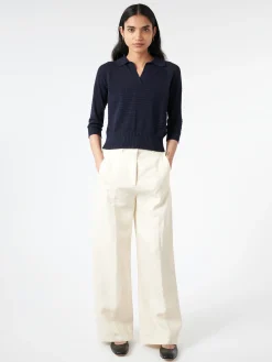 Aspesi - Slub Linen Trousers in Natural