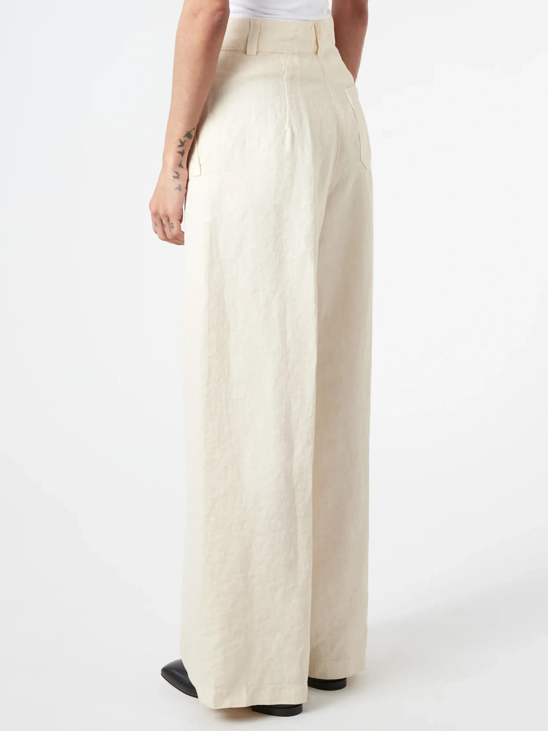 Aspesi - Slub Linen Trousers in Natural
