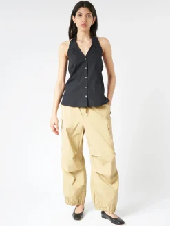 Aspesi - Vest Halter Top in Black