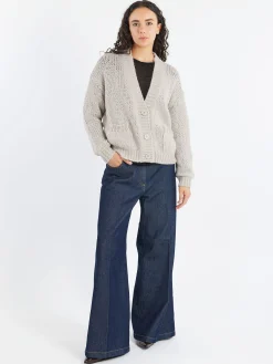 Aspesi - Wide Leg Flared Jeans in Denim