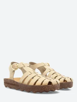 Asportuguesas - Calix Fisherman Sandal in Beige and Brown