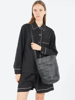 Barena Venezia - Secchiello Braided Bag in Nero