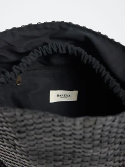 Barena Venezia - Secchiello Braided Bag in Nero