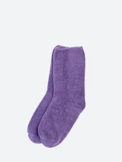 Baserange - Buckle Over Ankle Socks in Yu Purple