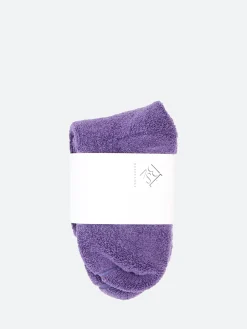 Baserange - Buckle Over Ankle Socks in Yu Purple