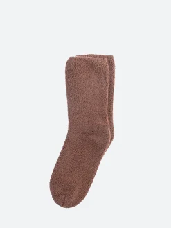 Baserange - Buckle Over Ankle Socks in Brown