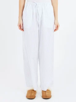 Baserange - Kolla Pants in White Blue Stripe