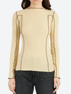 Baserange - Omato Long Sleeve in Hen Yellow