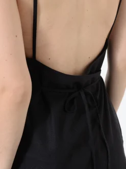 Baserange - Yumi Apron Dress in Black