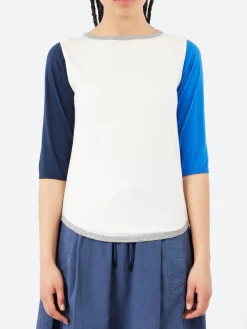 BEAMS BOY - Boat Neck T-Shirt in New Crazy