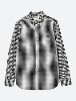BEAMS Boy - Gingham B.D. Shirt in Black