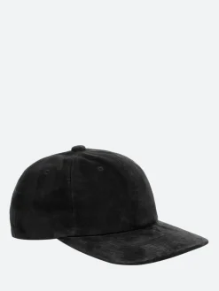 BEAMS PLUS - 6 Panel Suede Cap in Black