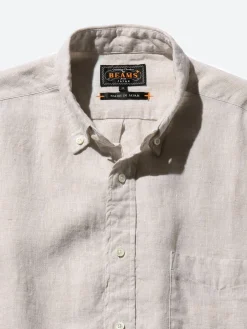 BEAMS PLUS - Button Down Chambray Shirt in Natural