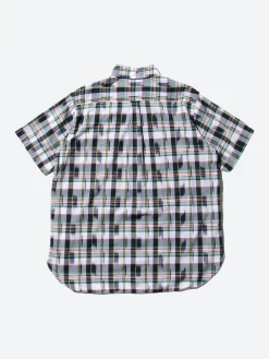 BEAMS PLUS - Classic Fit Ikat Madras Pullover Shirt in White