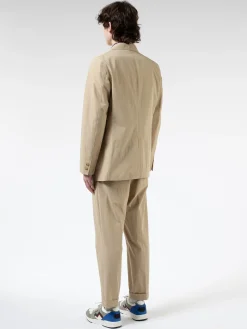 BEAMS PLUS - Comfort Cross Travel 3 Button Jacket in Beige