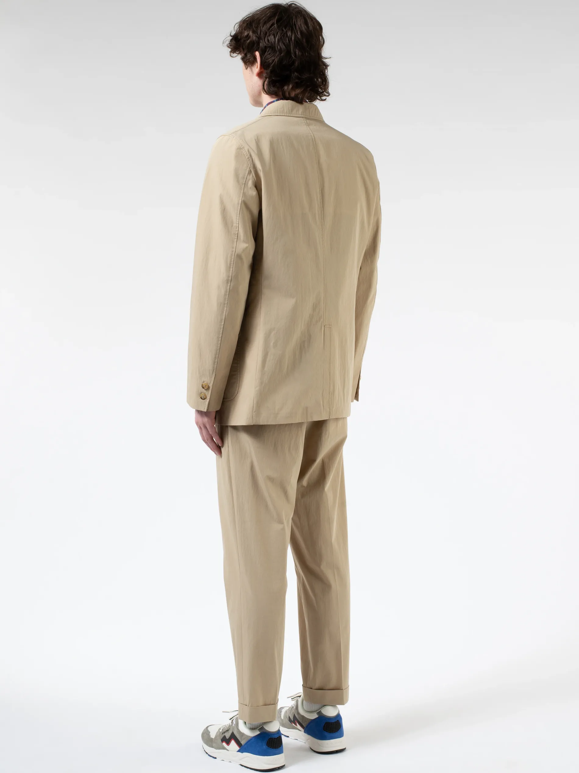 BEAMS PLUS - Comfort Cross Travel 3 Button Jacket in Beige