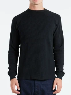 BEAMS PLUS - Crew Thermal in Black