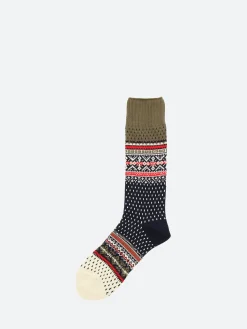 BEAMS PLUS - Nordic Socks in Navy Base