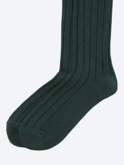 BEAMS PLUS - Rib Socks in Green