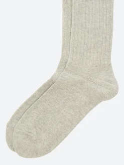 BEAMS PLUS - Schoolboy Socks in Grey/Green