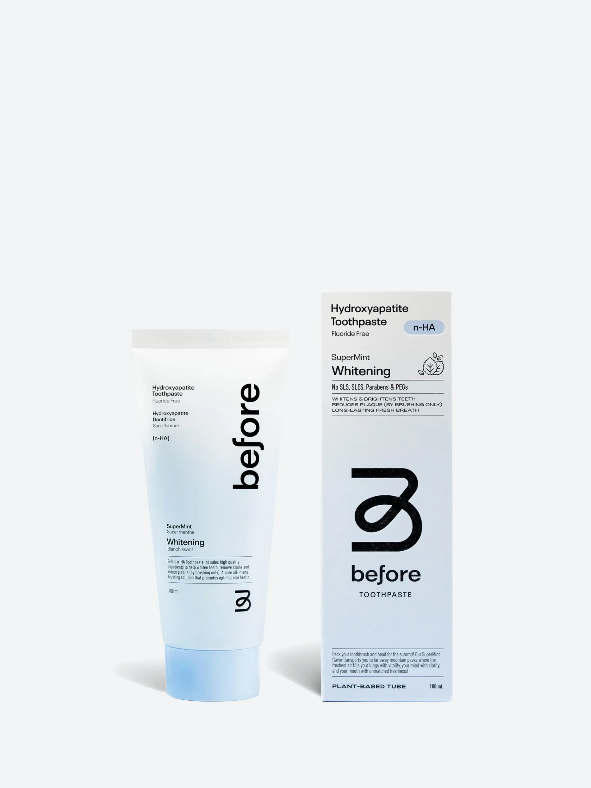 Before - n-HA Whitening Toothpaste