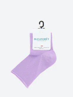 Bleuforêt - Velvet Ankle Sock in Deep Crocus
