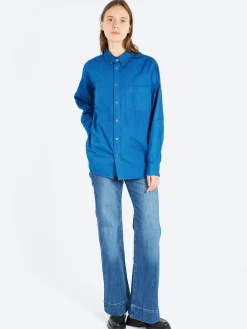 Blue Blue Japan - Fine Oxford Honnai Button-Down Shirt in Indigo