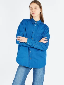 Blue Blue Japan - Fine Oxford Honnai Button-Down Shirt in Indigo